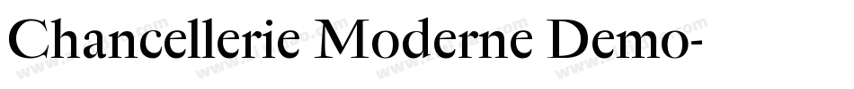 Chancellerie Moderne Demo字体转换